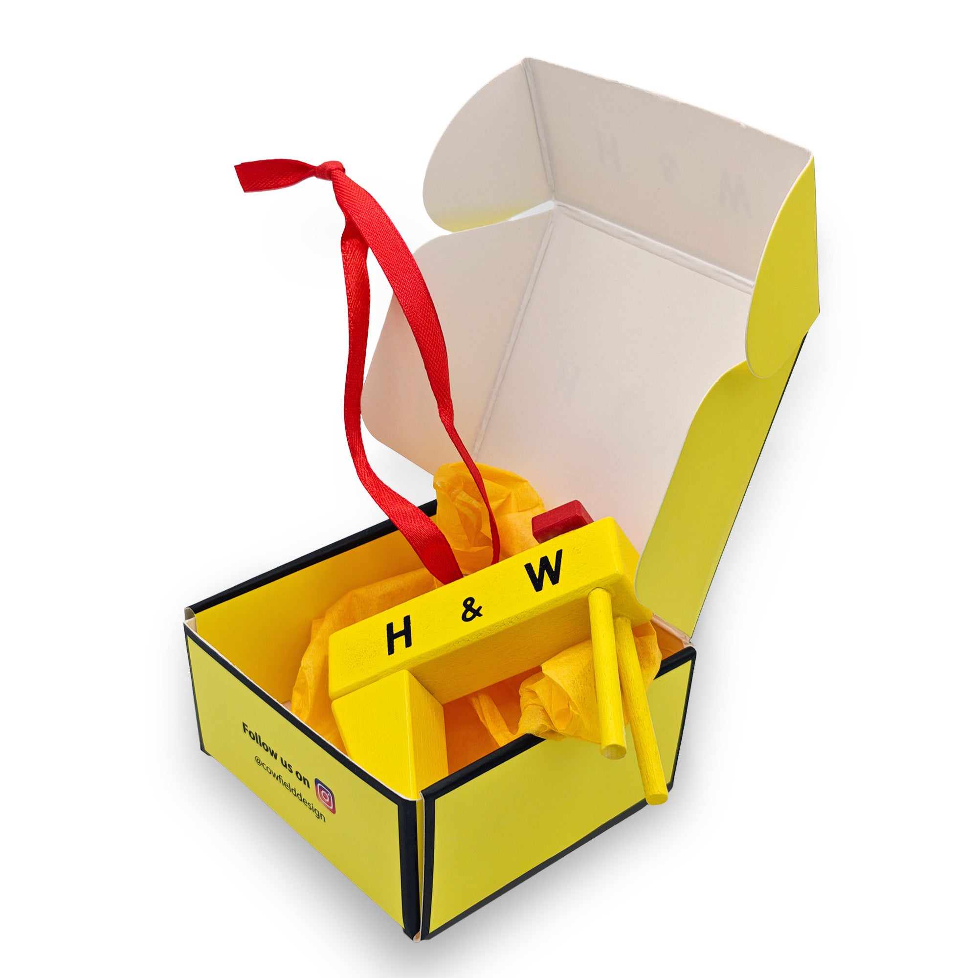 Miniature Harland & Wolff Crane - Hanging Decorative Version, by Cowfield Design