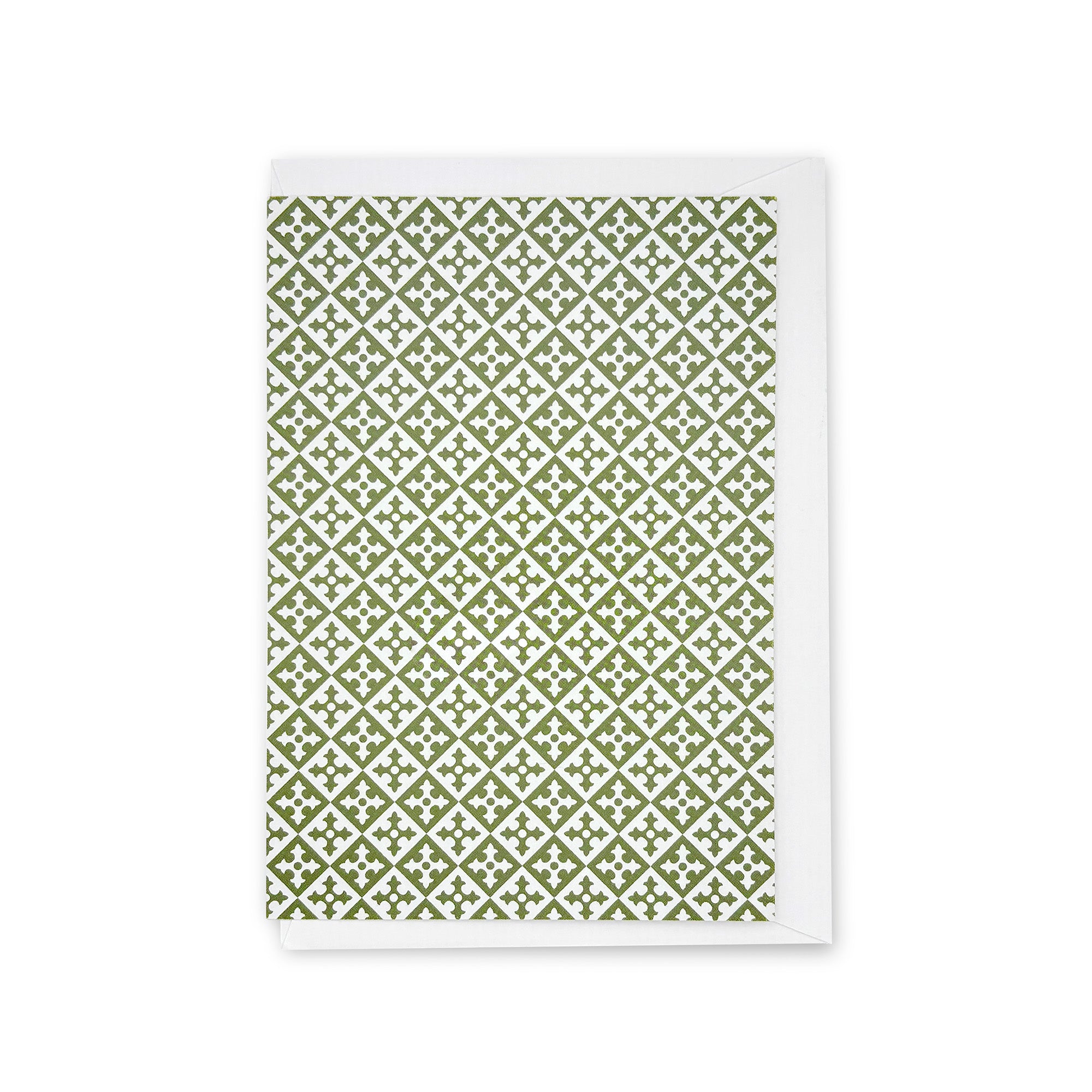 Greeting Card - Third Class Green Tiling