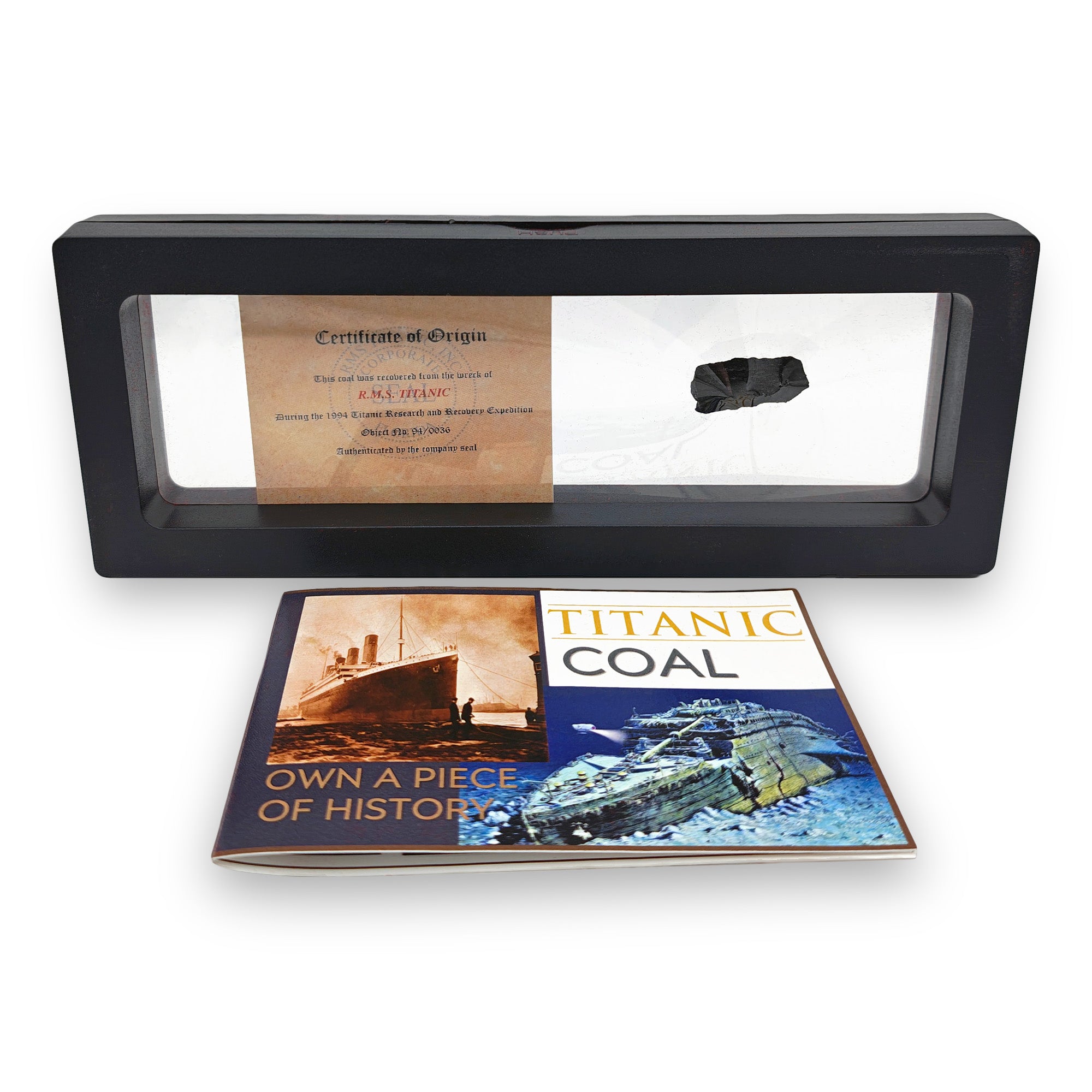 Titanic Legacy Floating Wide Frame - Authentic Coal