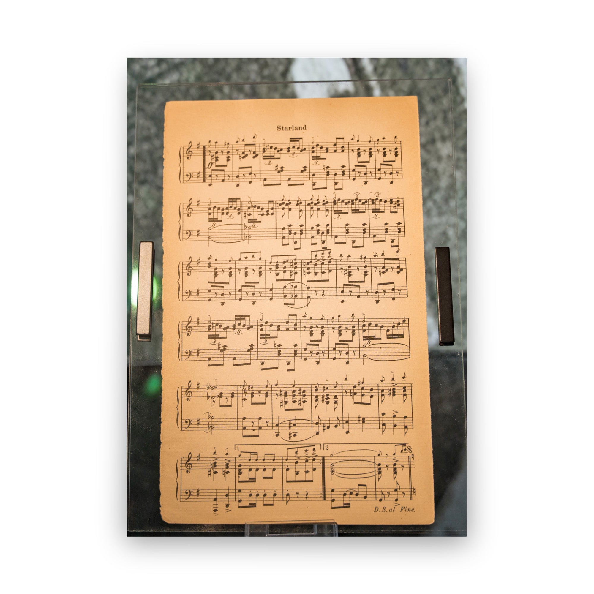 Postcard - Music Sheet