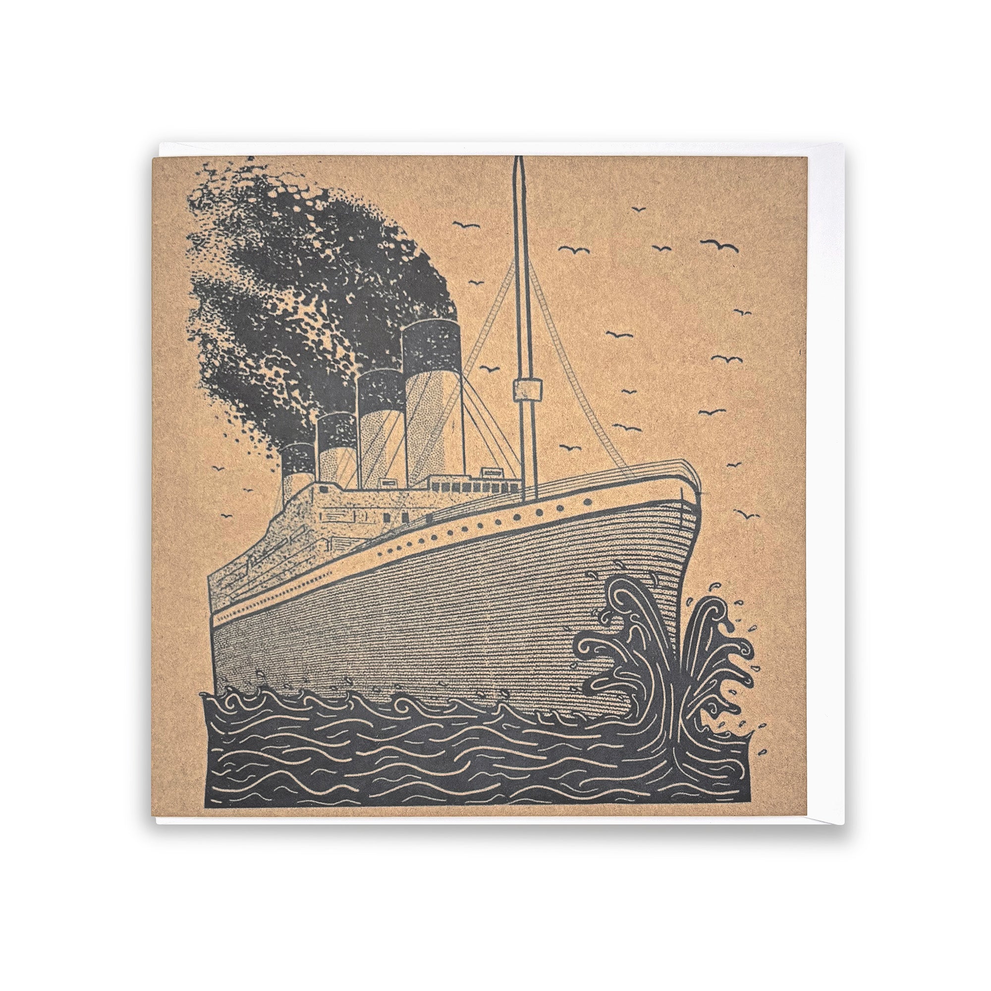 Greeting Card - Titanic Ship Illustration by Merpola