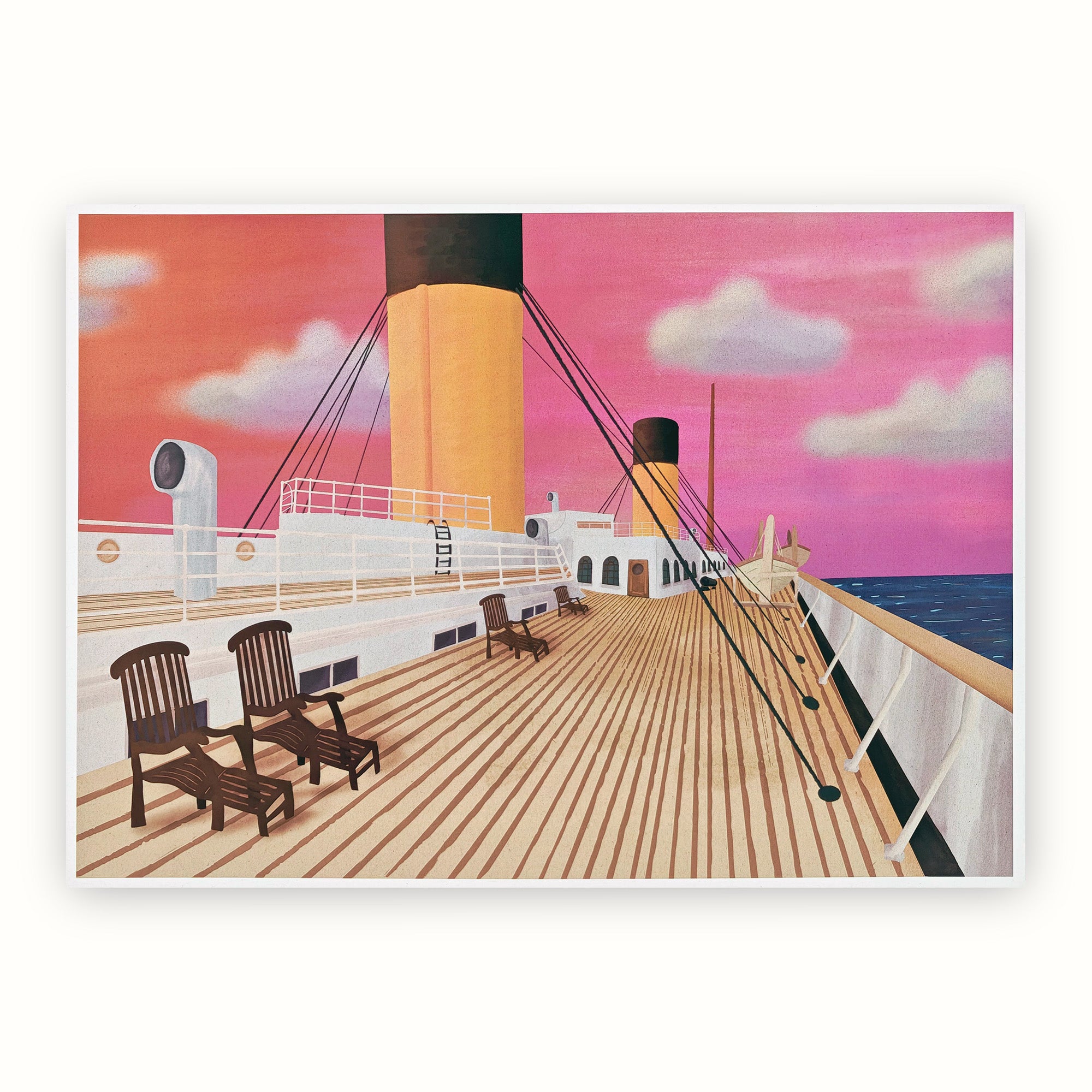 Art Print - 'Sunset on Deck' by Merpola