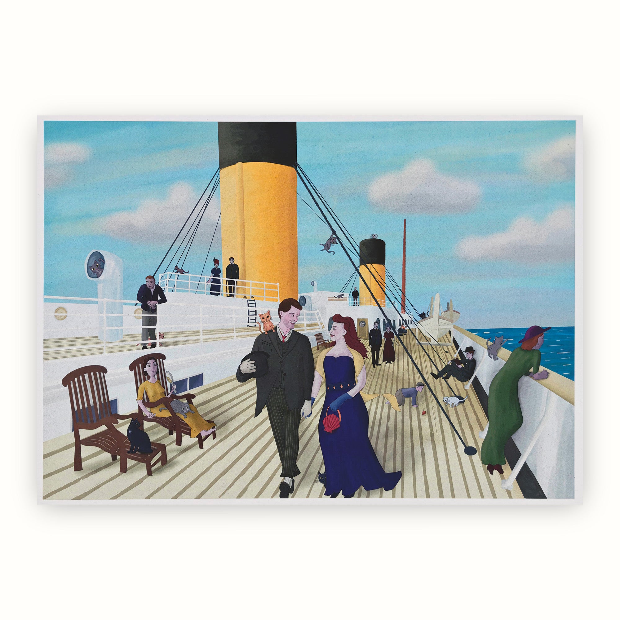 Art Print - 'Where's Jenny?' Deck Scene by Merpola