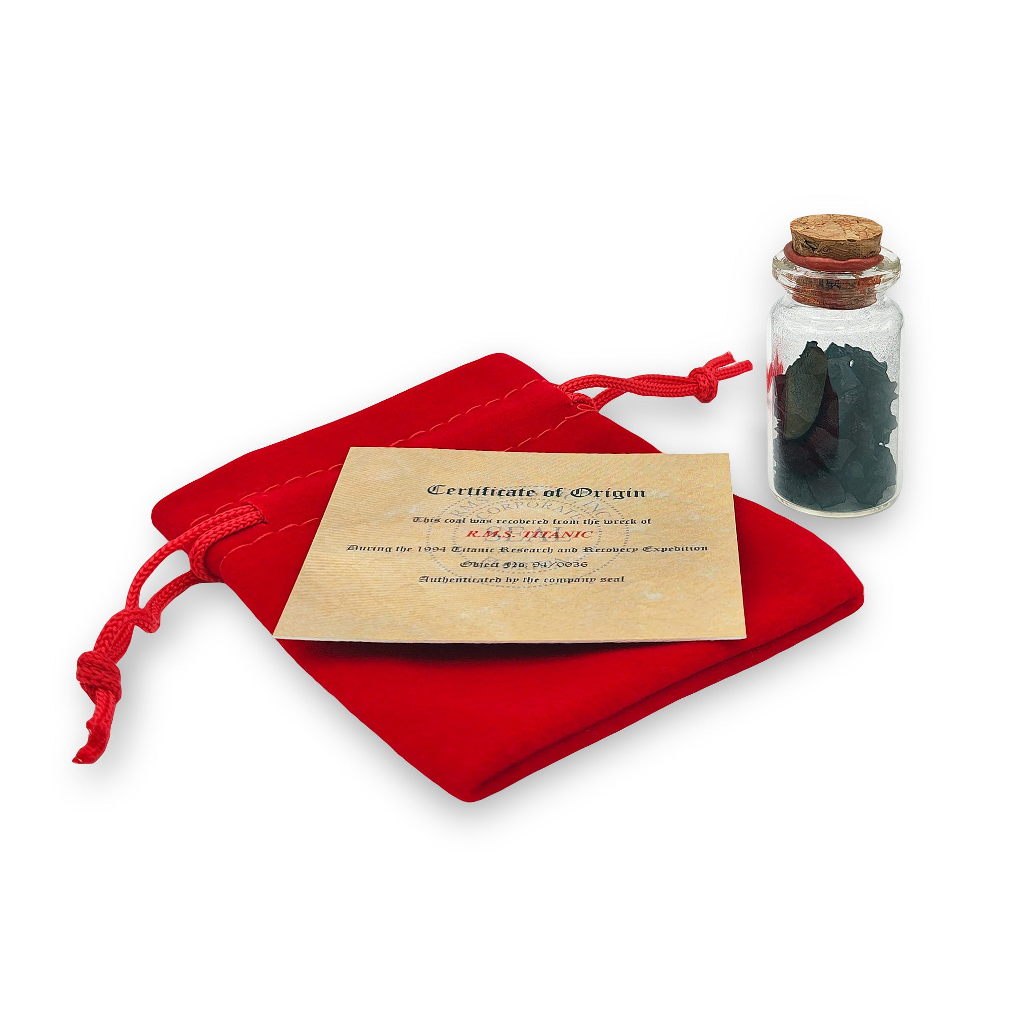 Titanic Legacy Vial - Authentic Coal