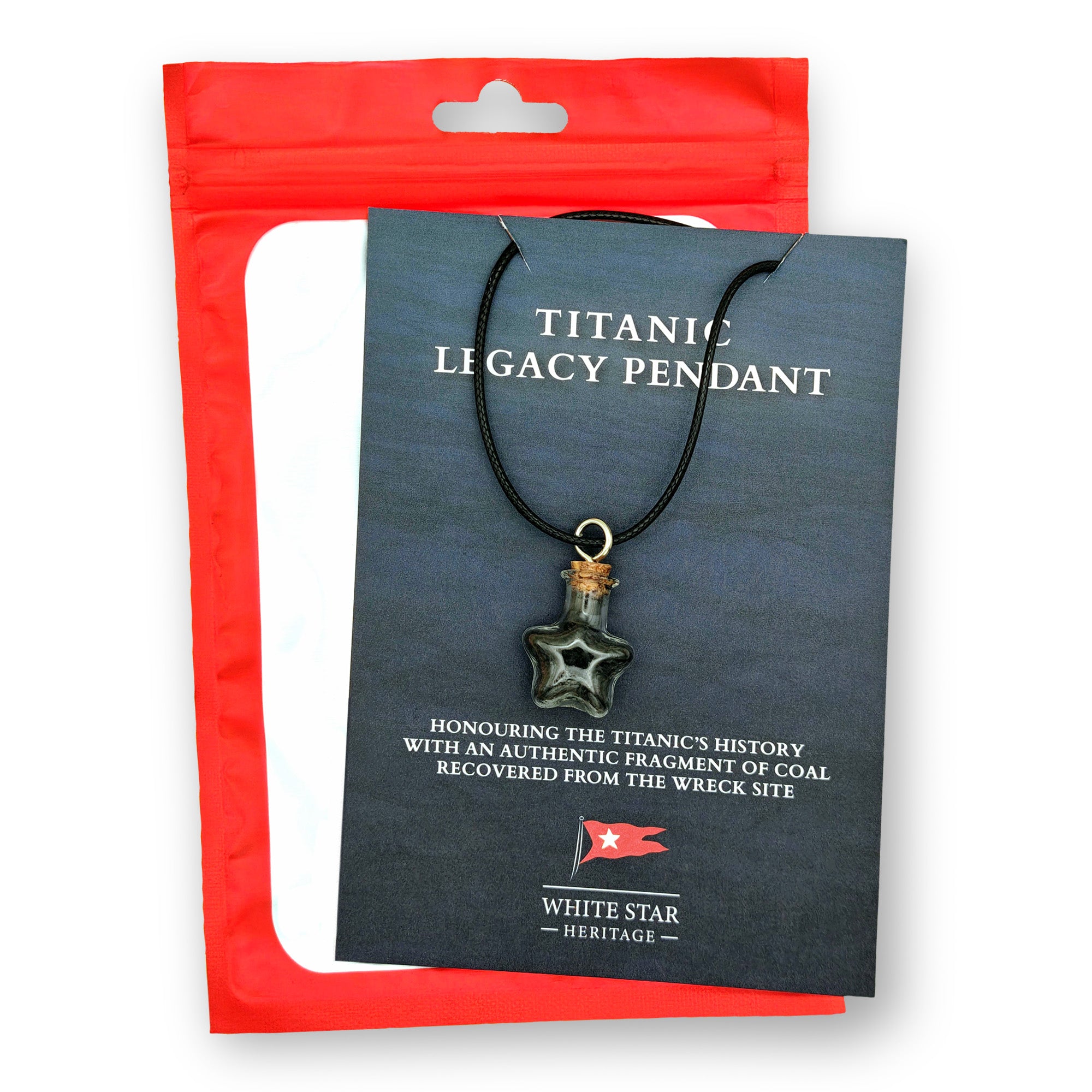 Titanic Legacy Pendant - Authentic Coal Necklace