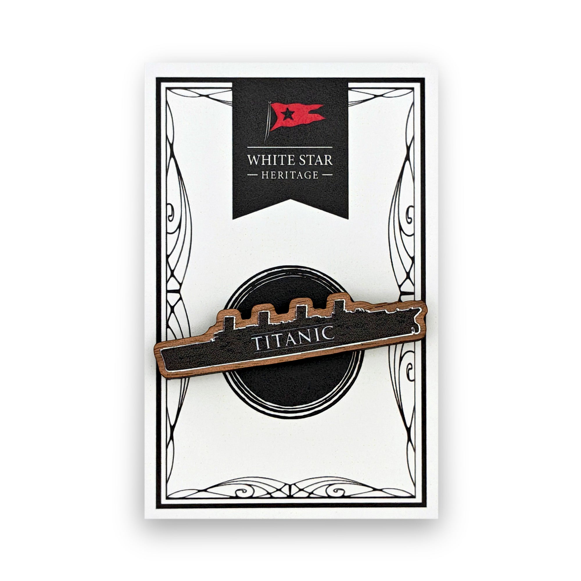 Pin Badge - Wooden Titanic Ship