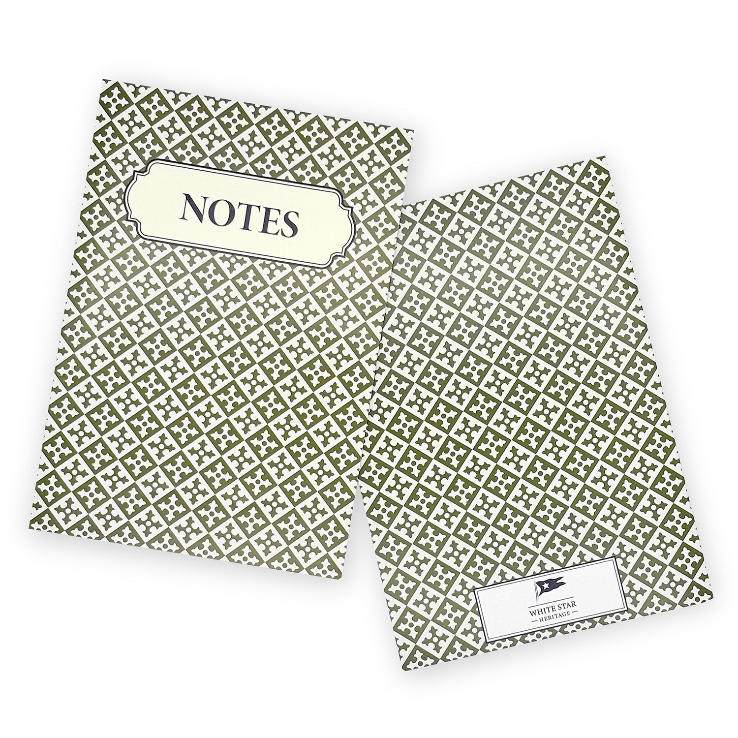 A5 Notebook - Third Class Green Tiling