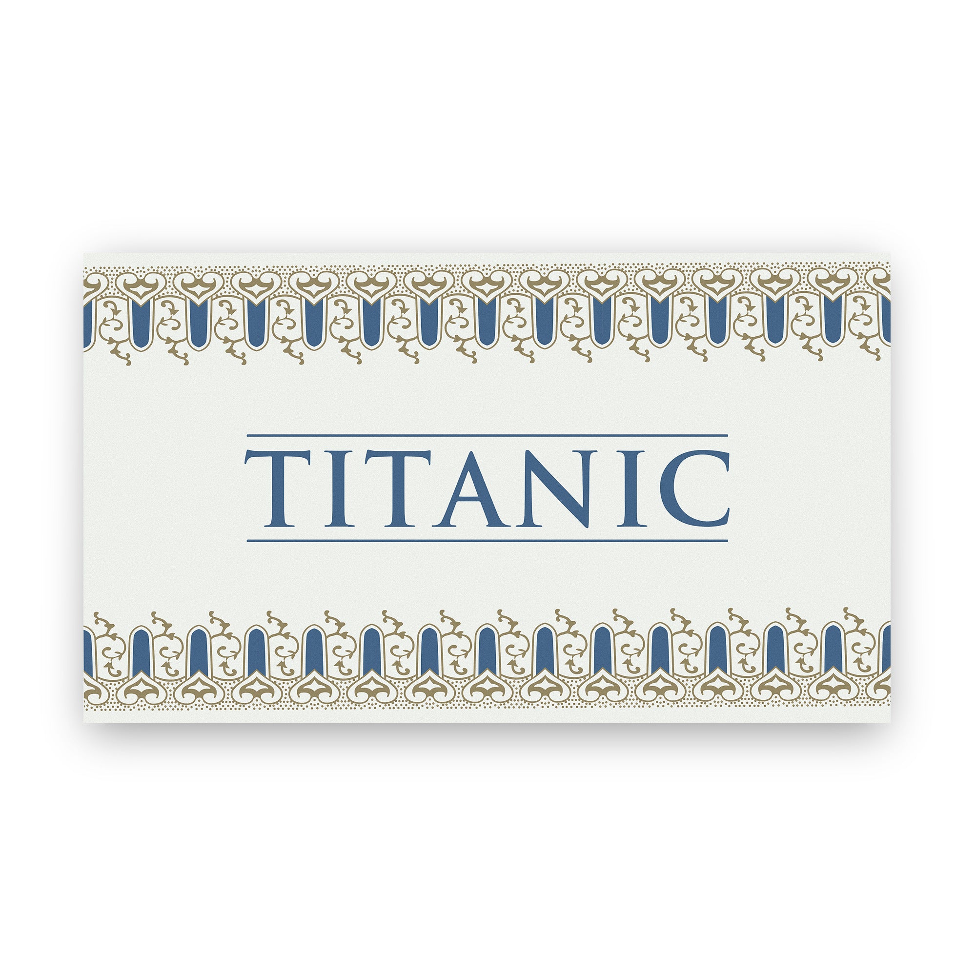 Tea Towel - Titanic Wisteria Pattern
