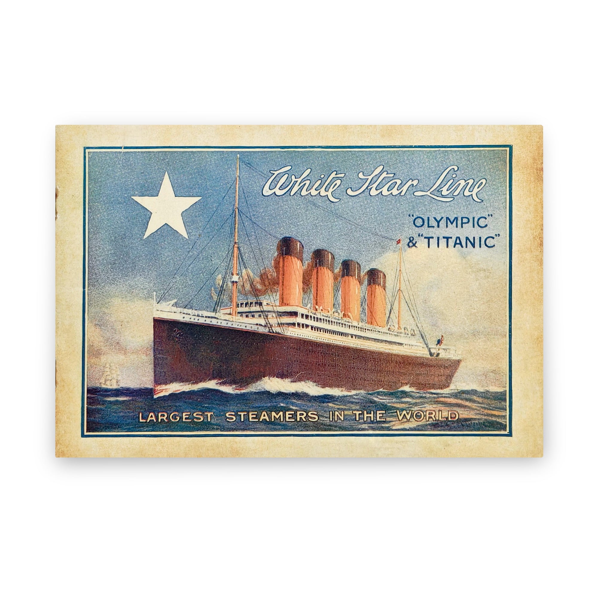 Titanic First Class Brochure Replica